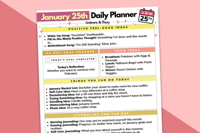 January 25th daily planner (featured).