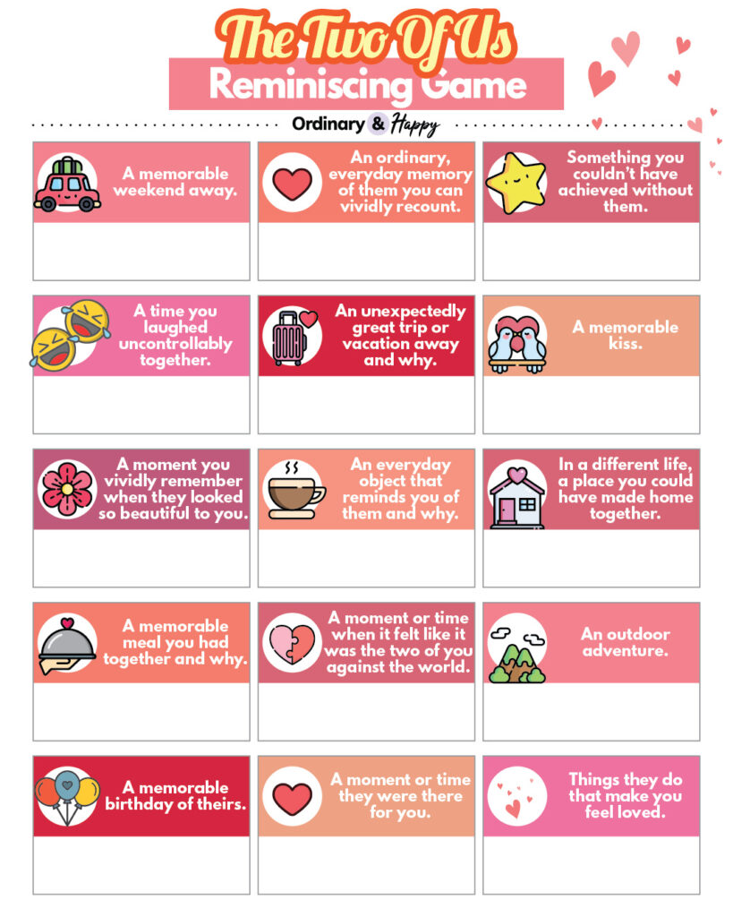 Two of Us Conversation Game