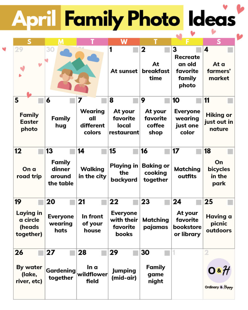 April family photo ideas