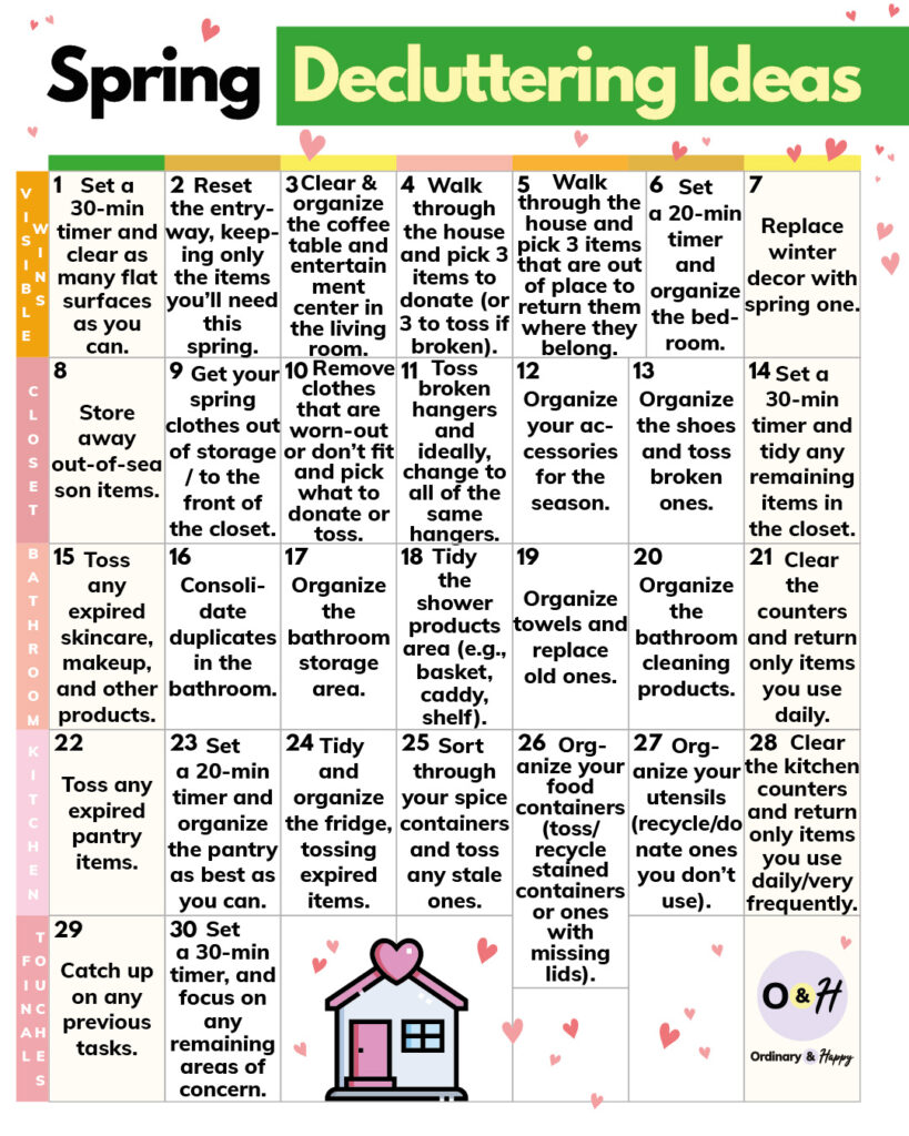 Spring decluttering ideas