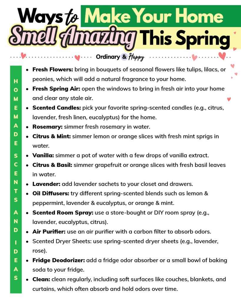 Ways to make your home smell amazing this spring