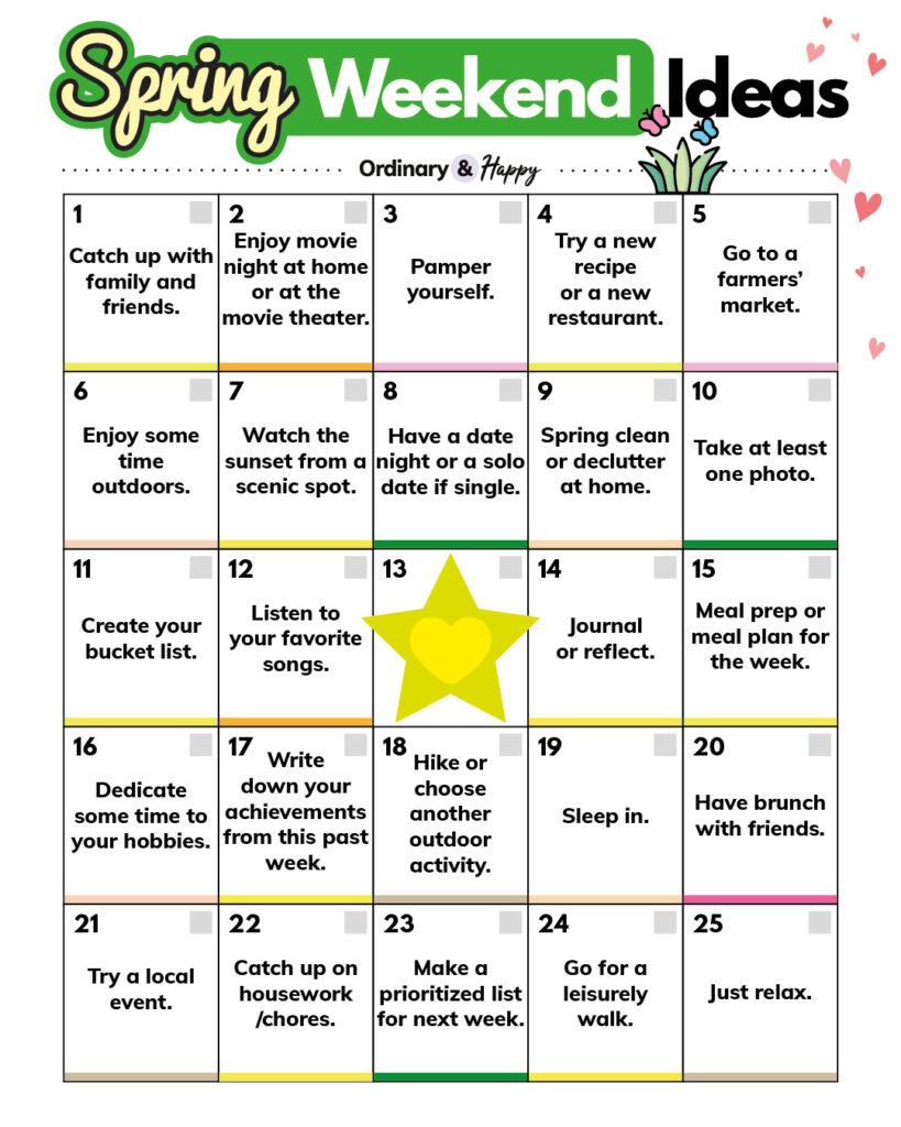 Spring weekend ideas