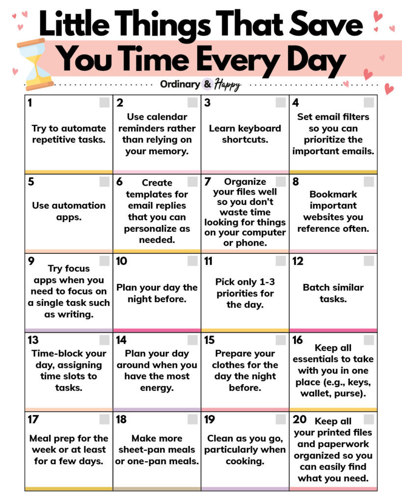 Little Things That Save You Time Every Day