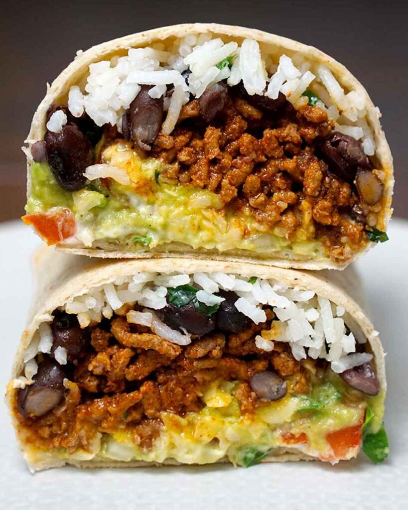 Beef burritos
