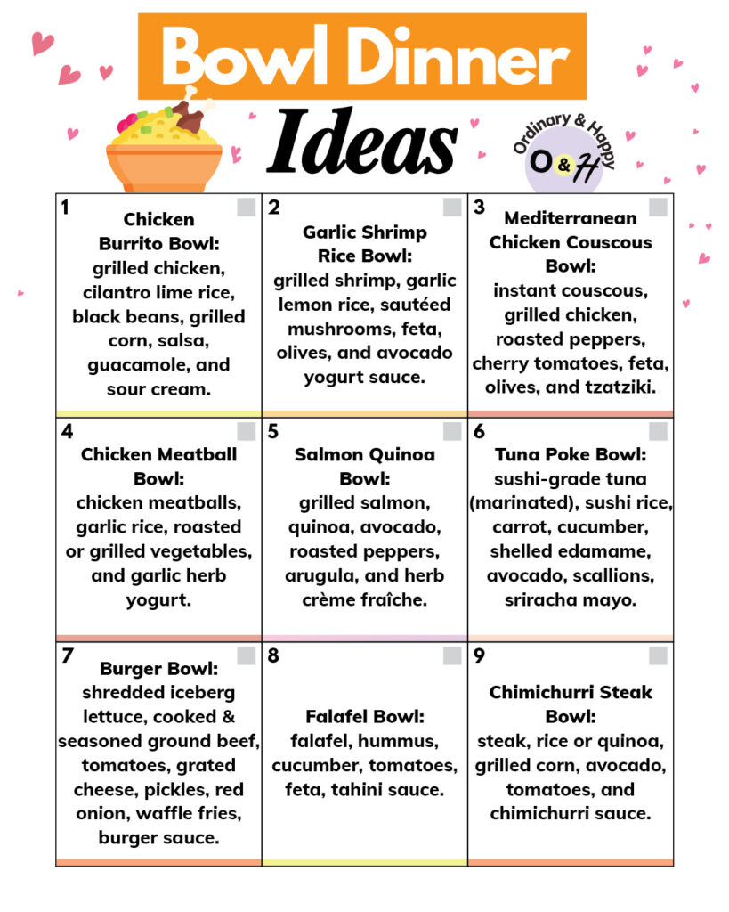 Bowl Dinner Ideas
