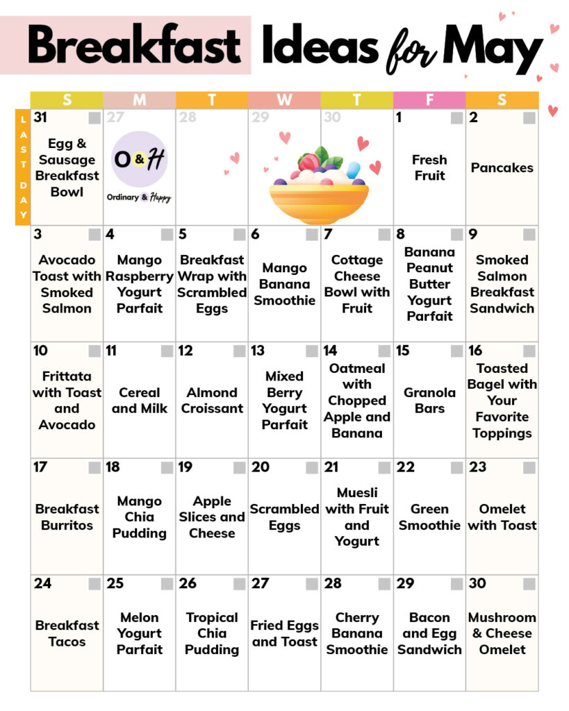 May Breakfast Ideas