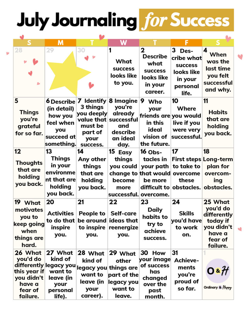 Journaling for success