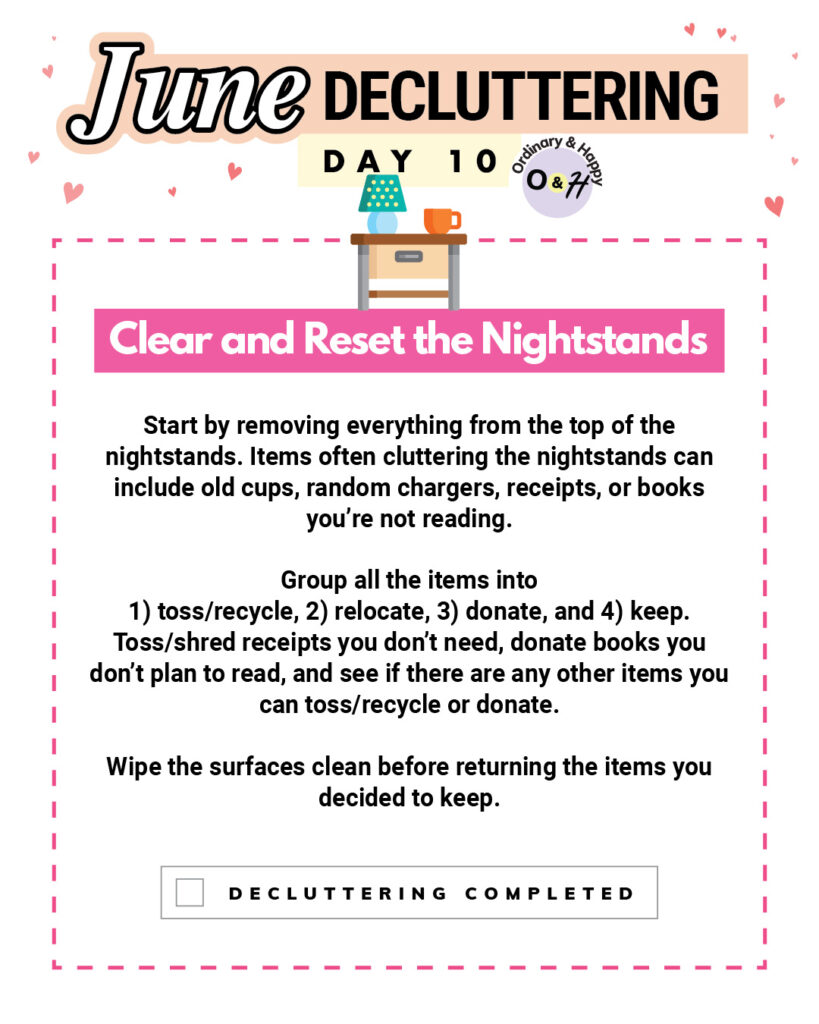 Day 10 decluttering idea.