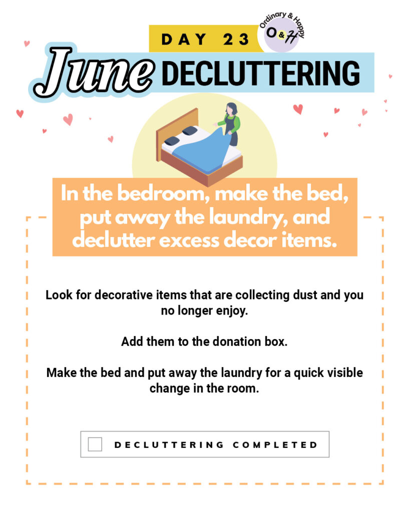 June 23 decluttering idea.