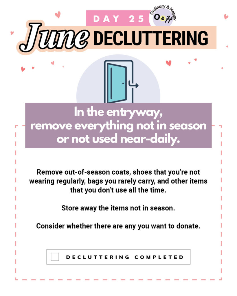 June 25 decluttering idea
