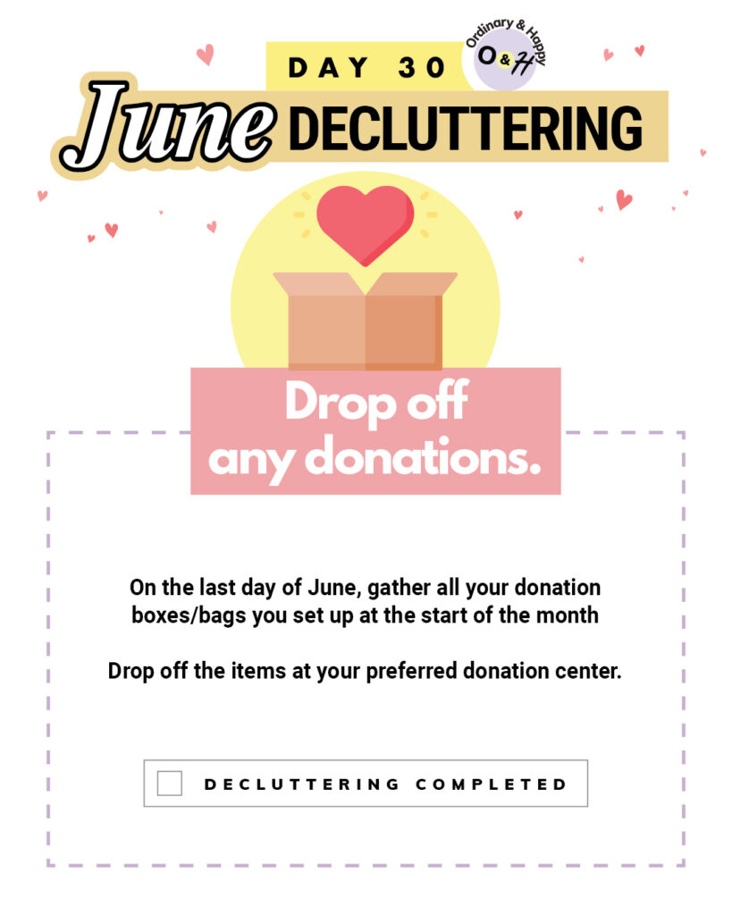 June decluttering day 30