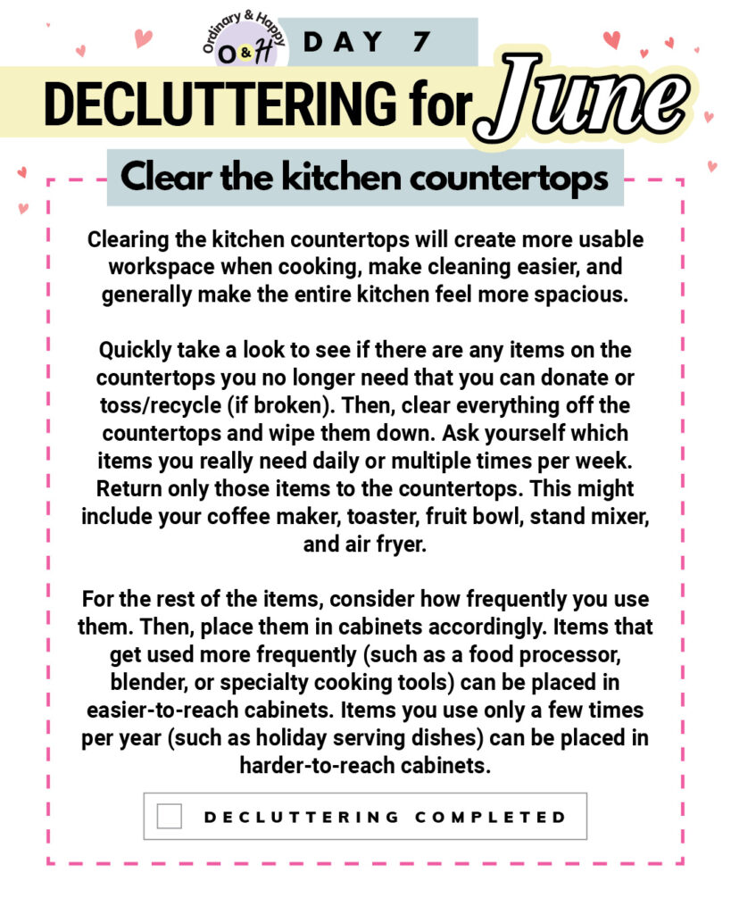 Decluttering day 7