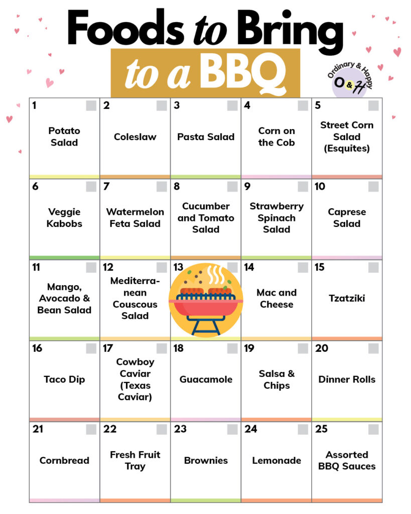 Foods to bring to a BBQ