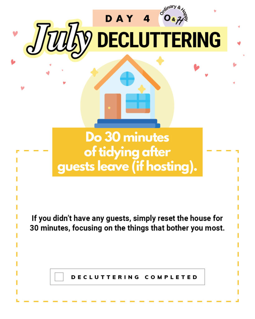 July 4th decluttering idea.