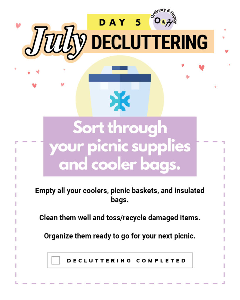 July 5 decluttering idea.