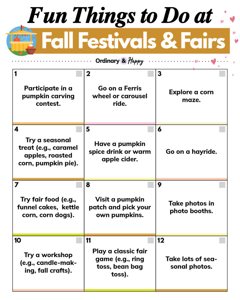 Fun Things To Do at Fall Fairs & Festivals