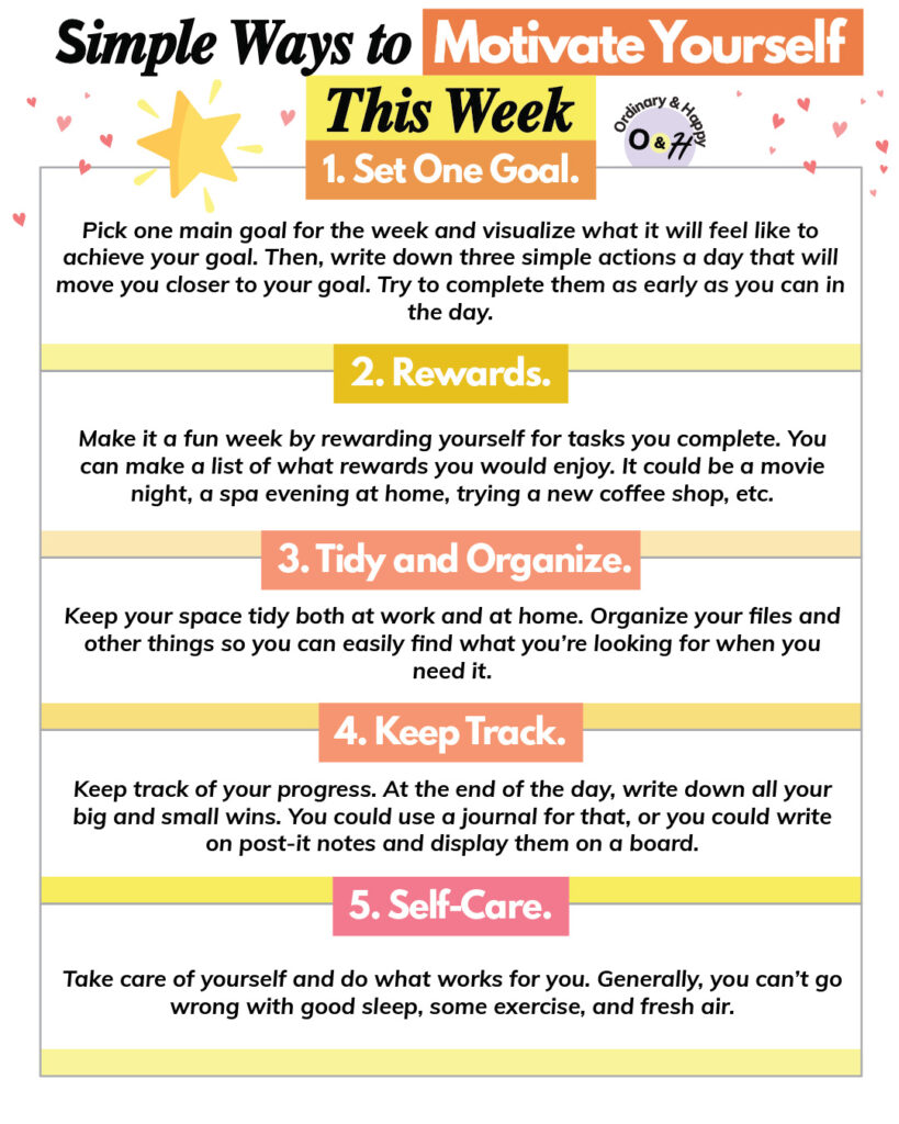 Simple Ways to Motivate Yourself This Week