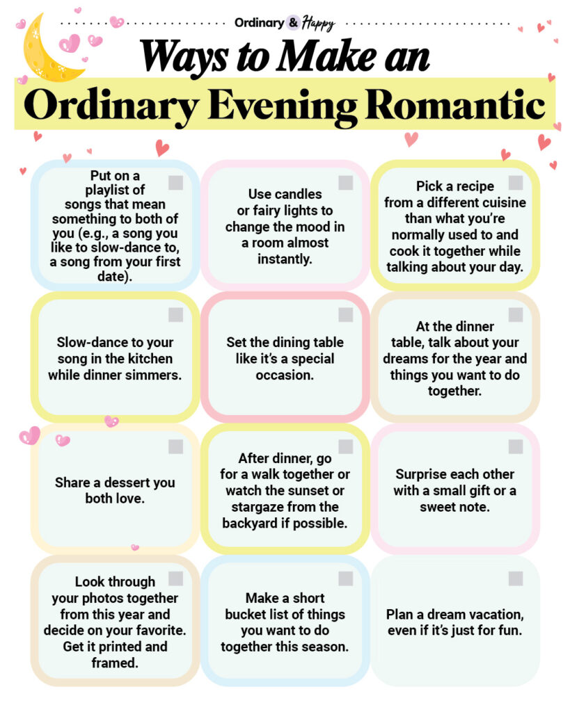 Ways to Make an Ordinary Evening Romantic