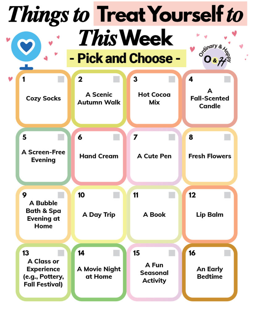 Things to treat yourself to this week