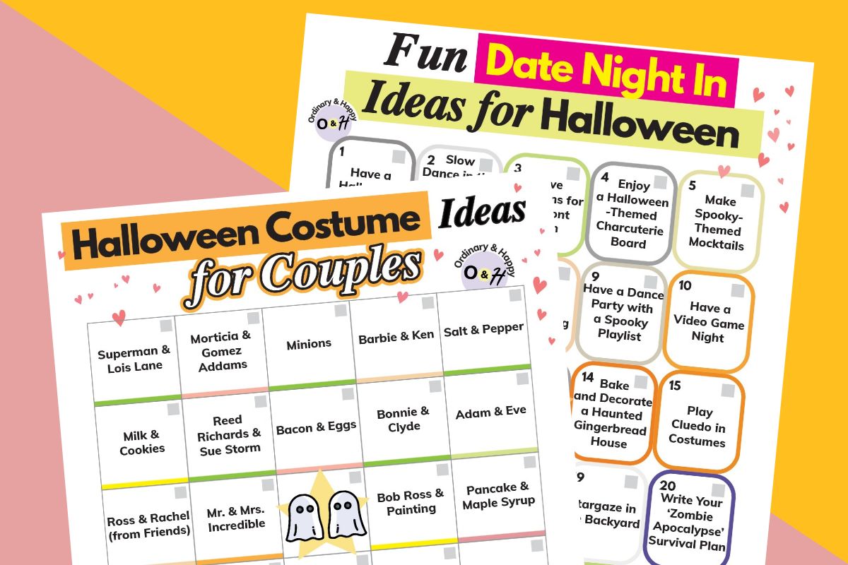 Halloween ideas for couples image featuring the fun night-in and costume ideas.